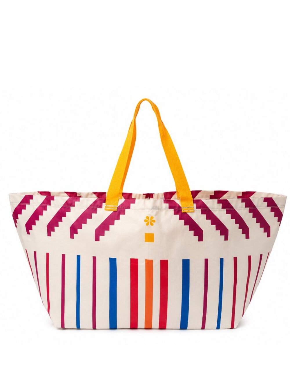 Ikea ÖMSESIDIG Shopping bag, stripe pattern lilac, 21 ¾x14 ½x14 ½ "/19 gallon